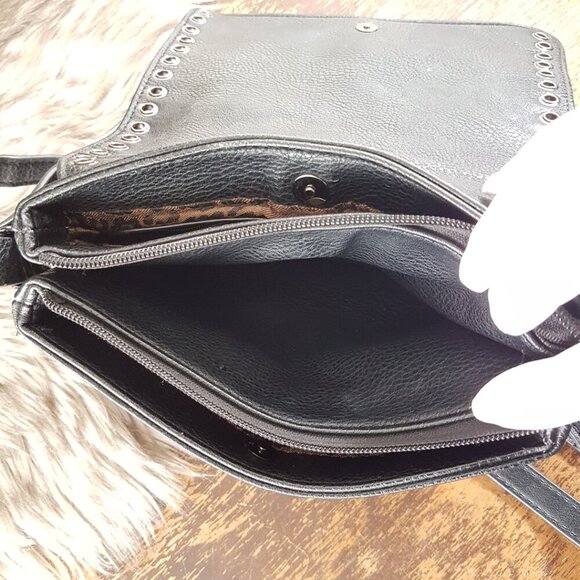 Hillary Radley Black Faux Leather Shoulder Bag - Picture 13 of 13